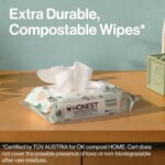 Image of a pack of 60-count unscented plant-based baby wipes with a Geo Mood pattern and a flip-top lid.